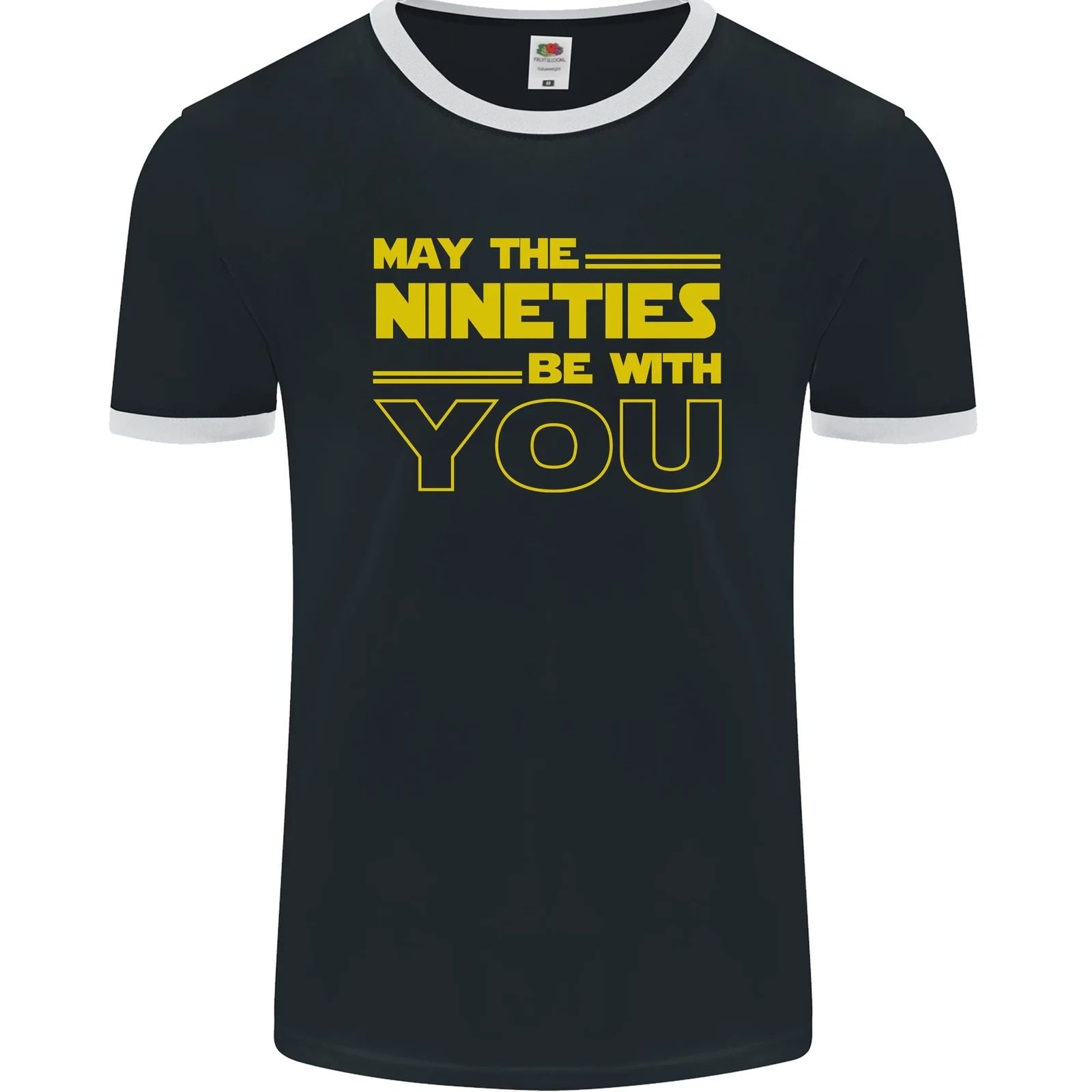 May the 90s Nineties Be With You Sci-Fi Mens Ringer T-Shirt FotL