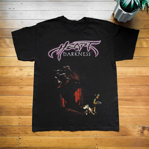1998 Heart of Darkness PS1 T-Shirt Video Game Promo Graphic Tee S-5XL