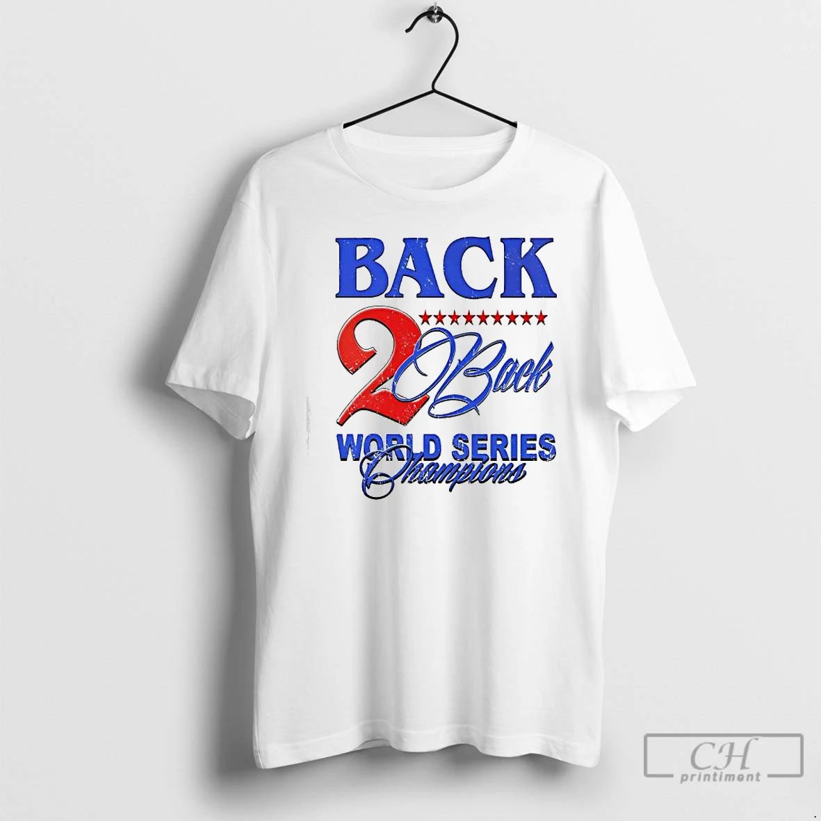 Premium Back 2 Back World Series Champions La Dodgers Retro Text T Shirts
