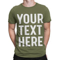 Personalised Your Text Name Customizable Printed Mens Womens T-Shirts Top#TA-195
