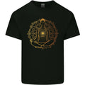 Spiritual Yoga Meditation Peace Mens Cotton T-Shirt Tee Top