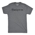 Mens Funny T Shirts Theiyr're Spelling Joke Sarcastic Tee for Men
