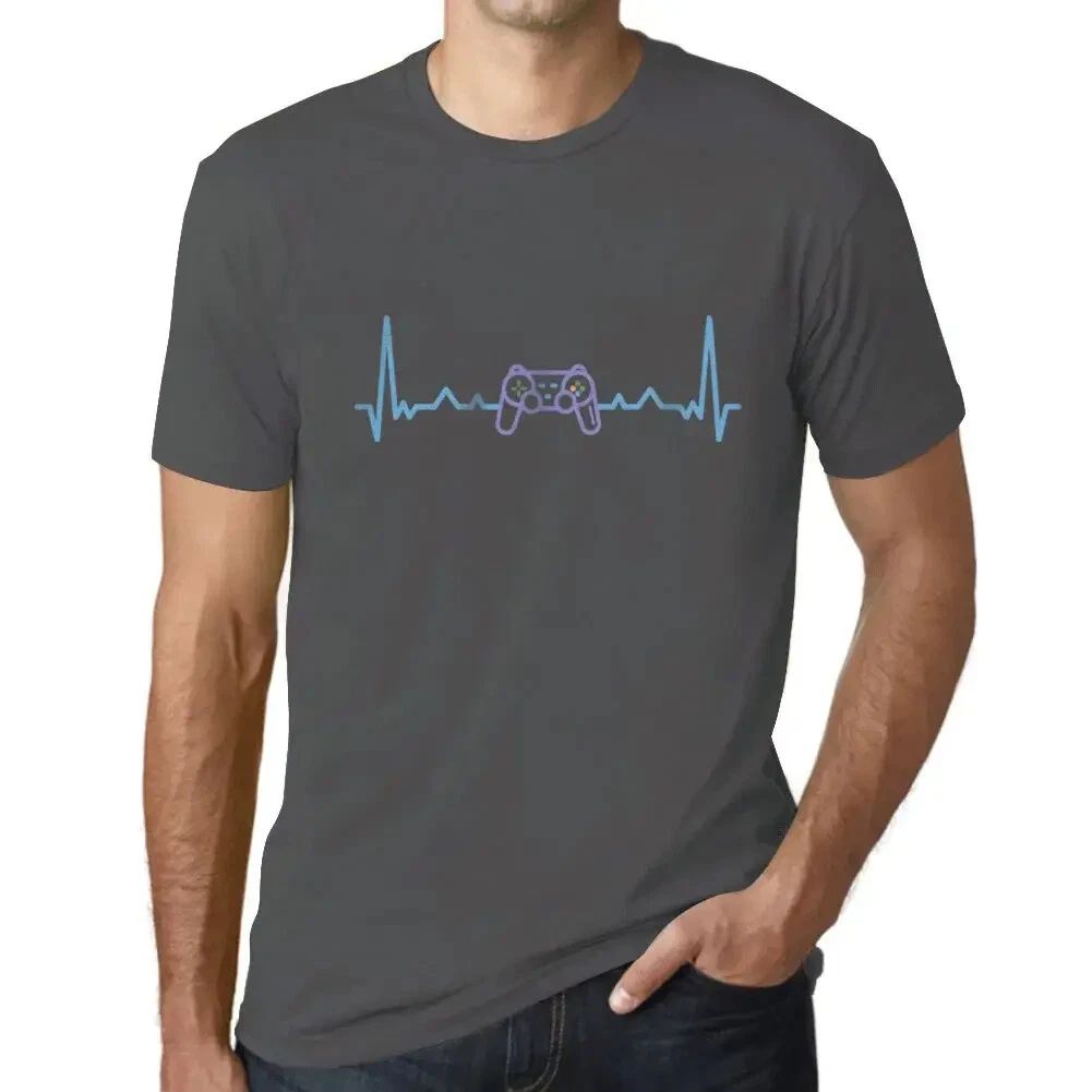 Men's Graphic T-Shirt Gaming Geek Heartbeat Esports Funny Eco-Friendly Limited