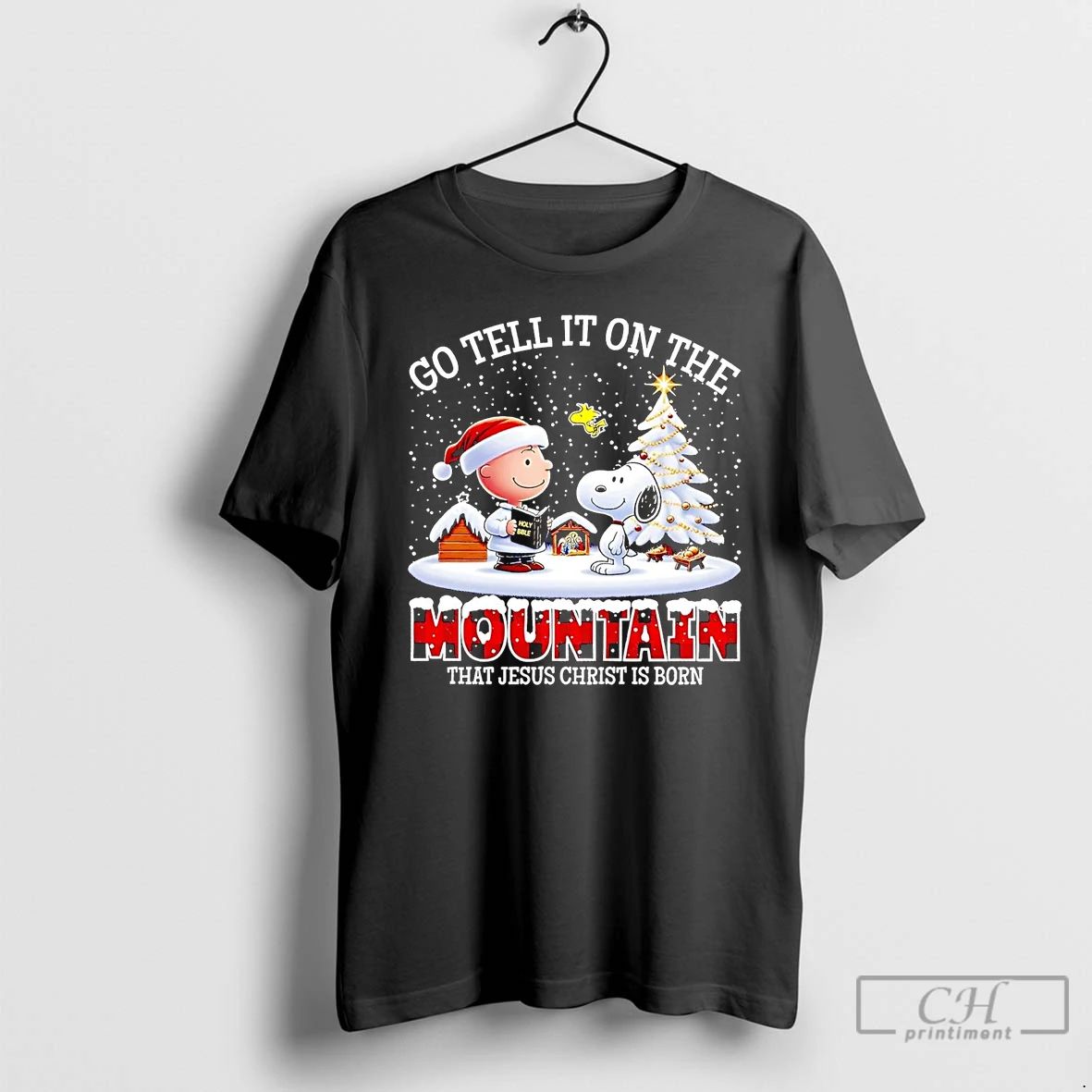 Classic Peanuts Go Tell It On The Mountain That Jesus Christ Is Born Christmas