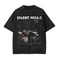 Silent Hill Heavens Night T-Shirt Vintage Washed Horror Game Retro Streetwear