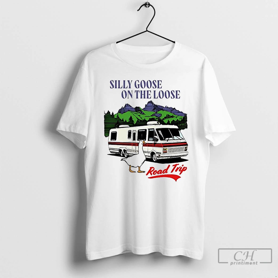Classic Silly Goose On The Road Trip T Shirts