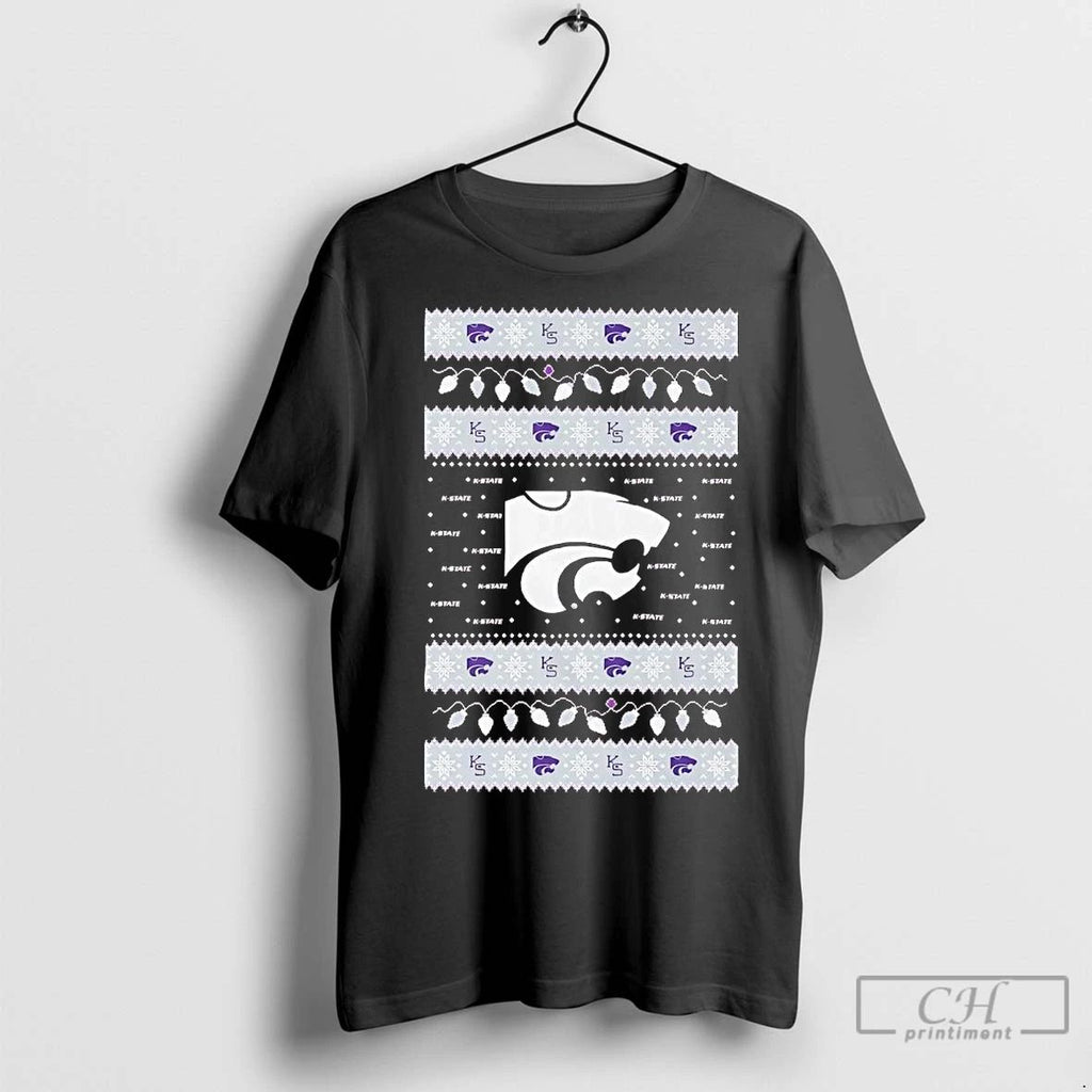 Premium Kansas State Wildcats Ugly Christmas Light