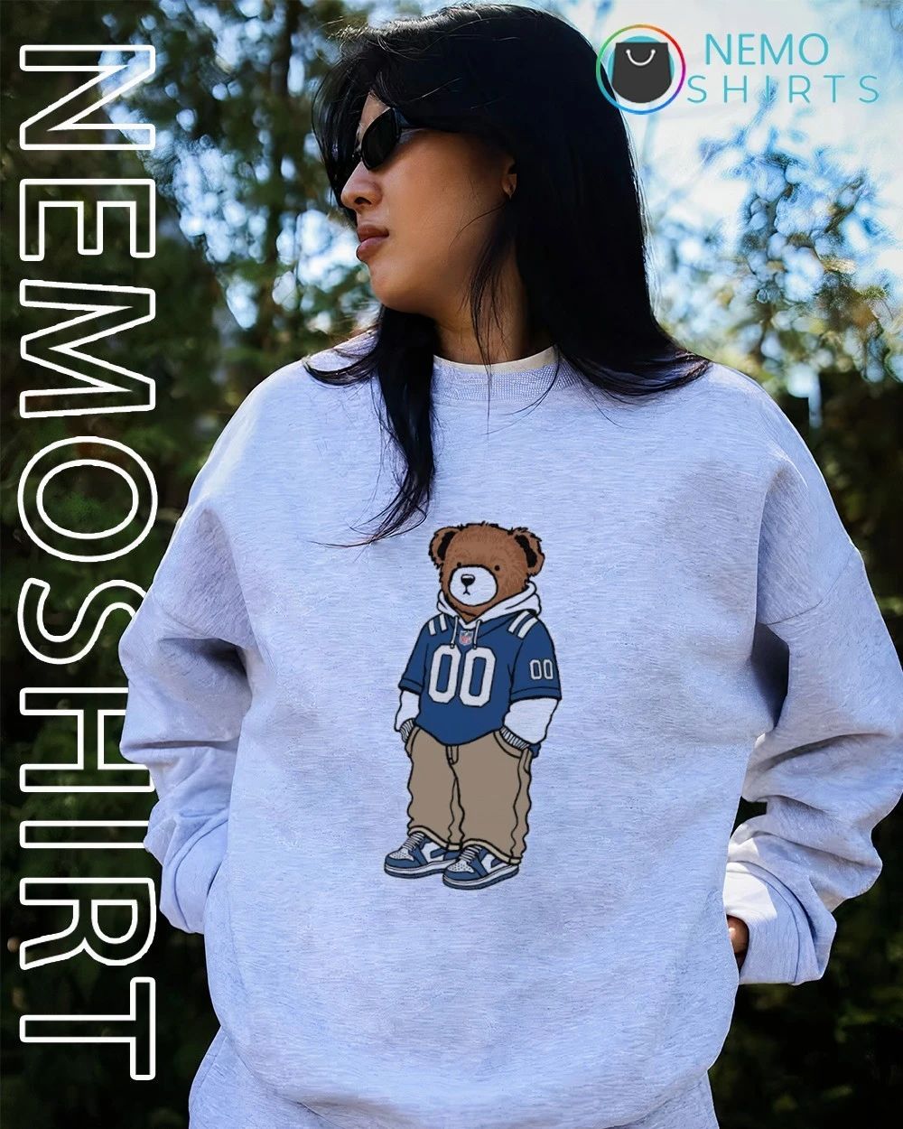 Indianapolis Colts Bear Mascot in Jersey shirt