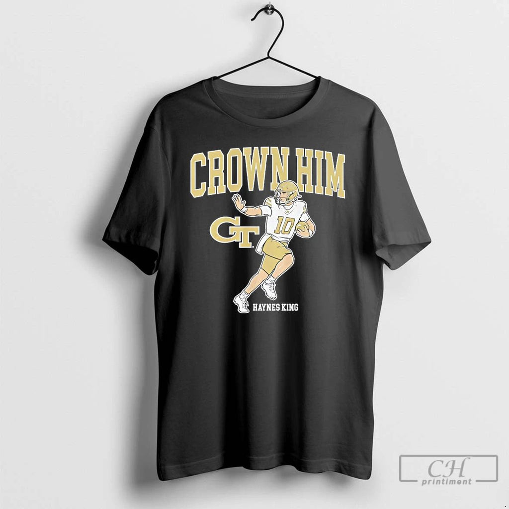 Classic Crown Him Haynes King Georgia Tech Football T Shirts