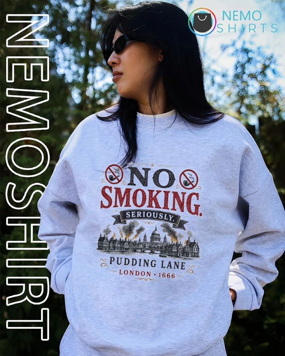 Great Fire of London 1666 No Smoking Seriously shirt
