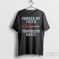 Classic Sword And Rose Forged By Faith Tempered By Grace T Shirts