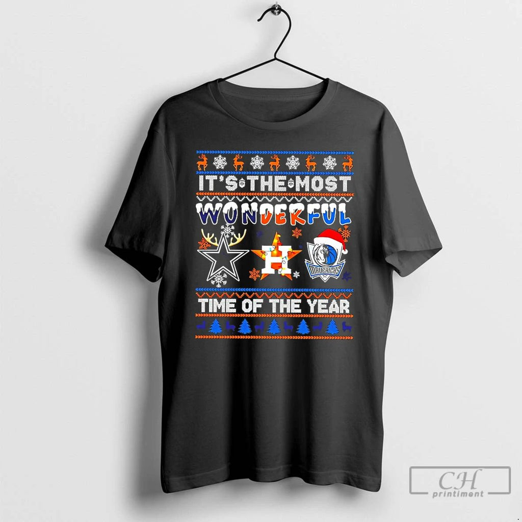 Classic Dallas Cowboys Houston Astros Dallas Mavericks Its The Most Wonderful Time Of The Year