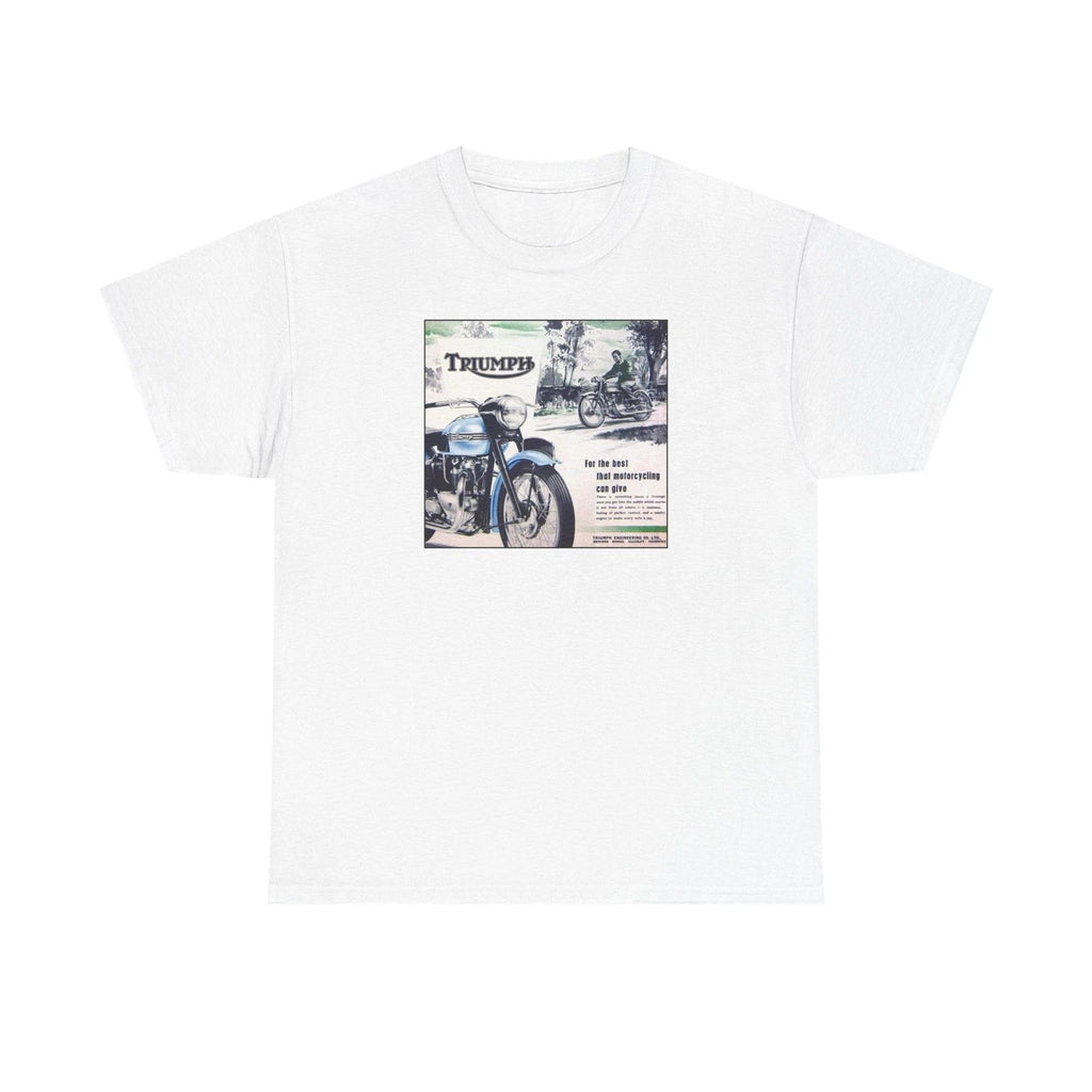 Vintage Triumph Motorcycle Tee | Retro Bike Advertisement Graphic