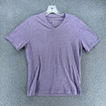 Banana Republic Eco Premium Wash TShirt Mens M Purple VNeck Short Sleeve Preppy