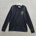 Santa Cruz Men Shirt M Black Logo Earth Volcano Island Graphic Skater Surf Tee