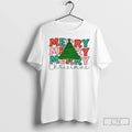 Classic Merry Merry Merry Christmas Tree T Shirts