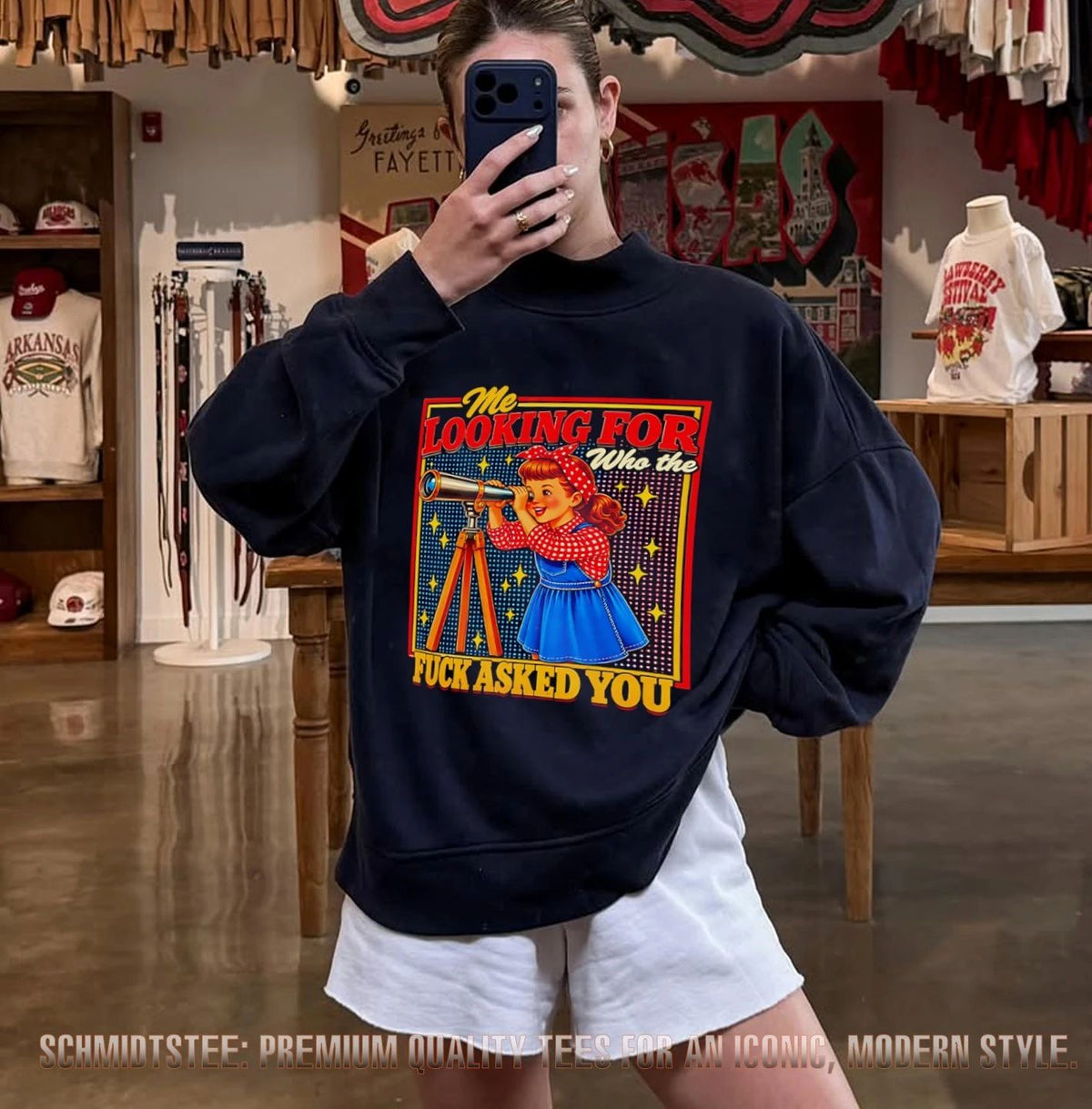 Who The Fuck Asked You Telescope Meme shirt
