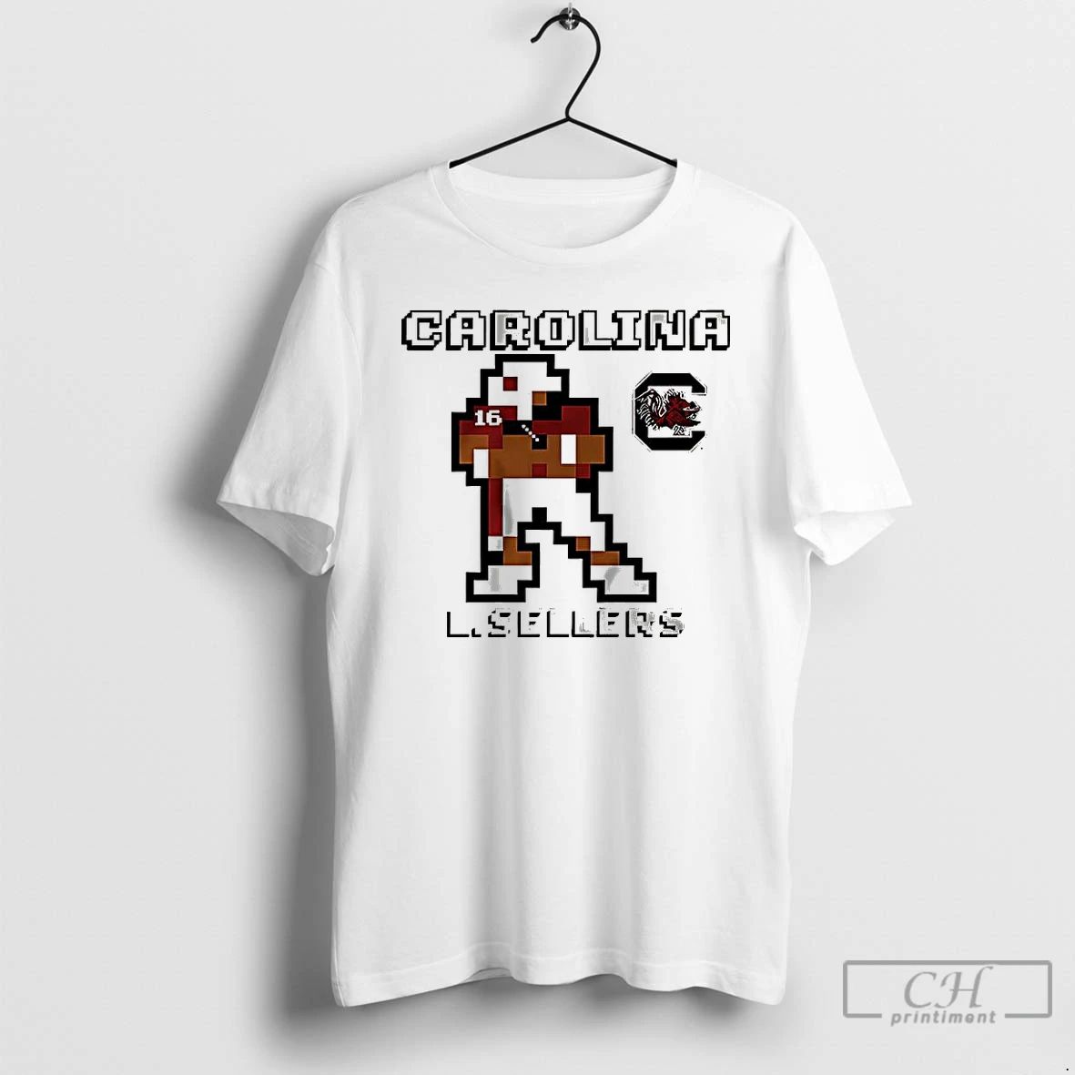 Premium Lanorris Sellers South Carolina Football Retro Baller 8 Bit Style T Shirts
