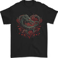 Dragon Heart Fantasy Roses of Passion Mens T-Shirt 100% Cotton