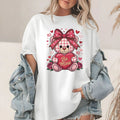 Coquette Teddy Bear T-Shirt Be Mine Pink Bow Unisex Graphic Tee Aesthetic Top