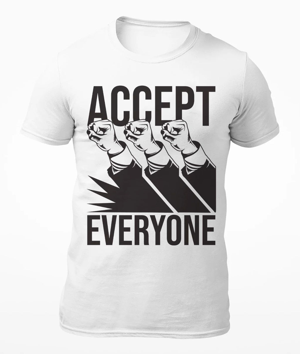 Accept Everyone - Motivational Men's T-Shirt - Women's T-Shirt
