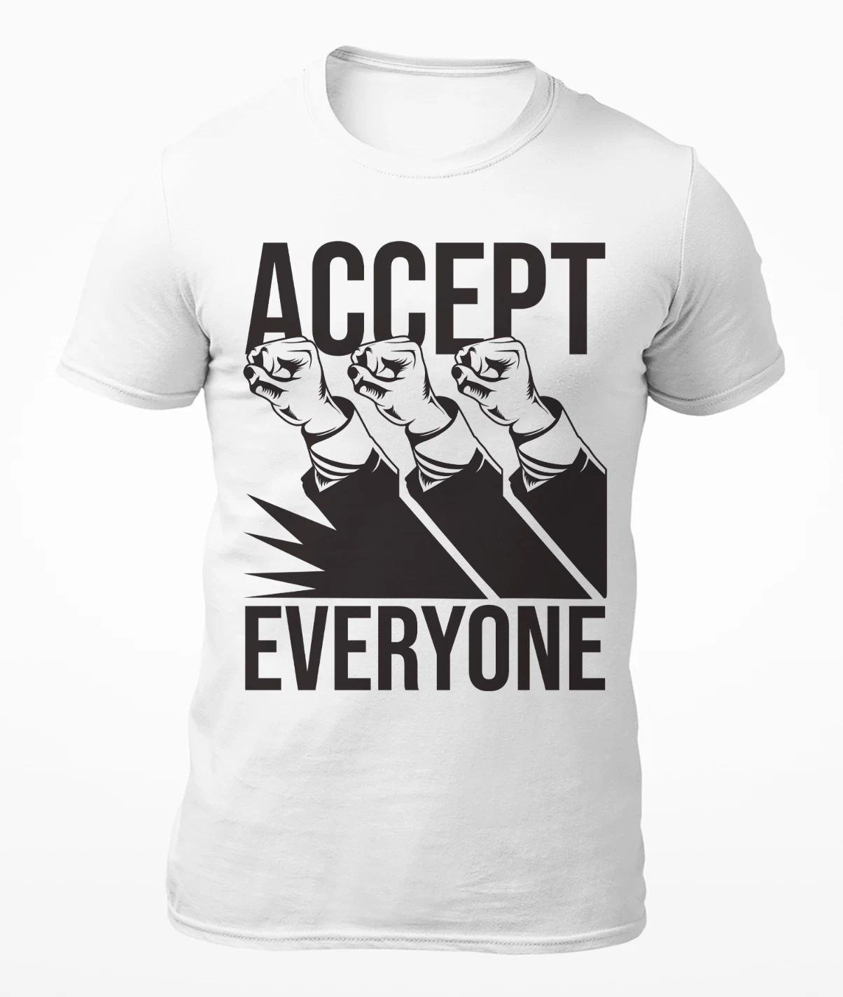 Accept Everyone - Motivational Men's T-Shirt - Women's T-Shirt
