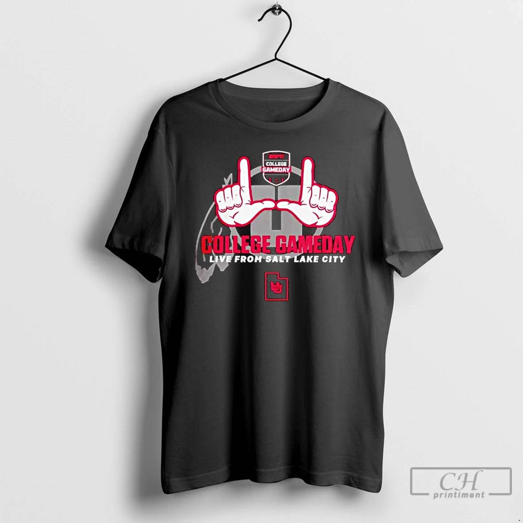 Classic Utah Utes College Gameday Live From Salt Lake City T Shirts