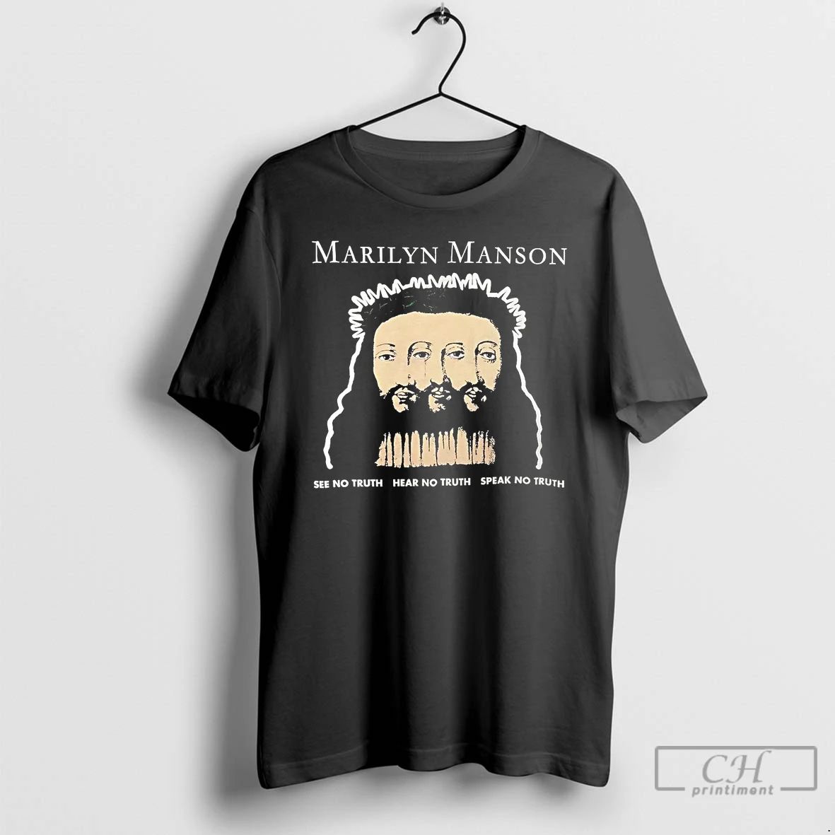 Classic Marilyn Manson See No Truth Hear No Truth T Shirts
