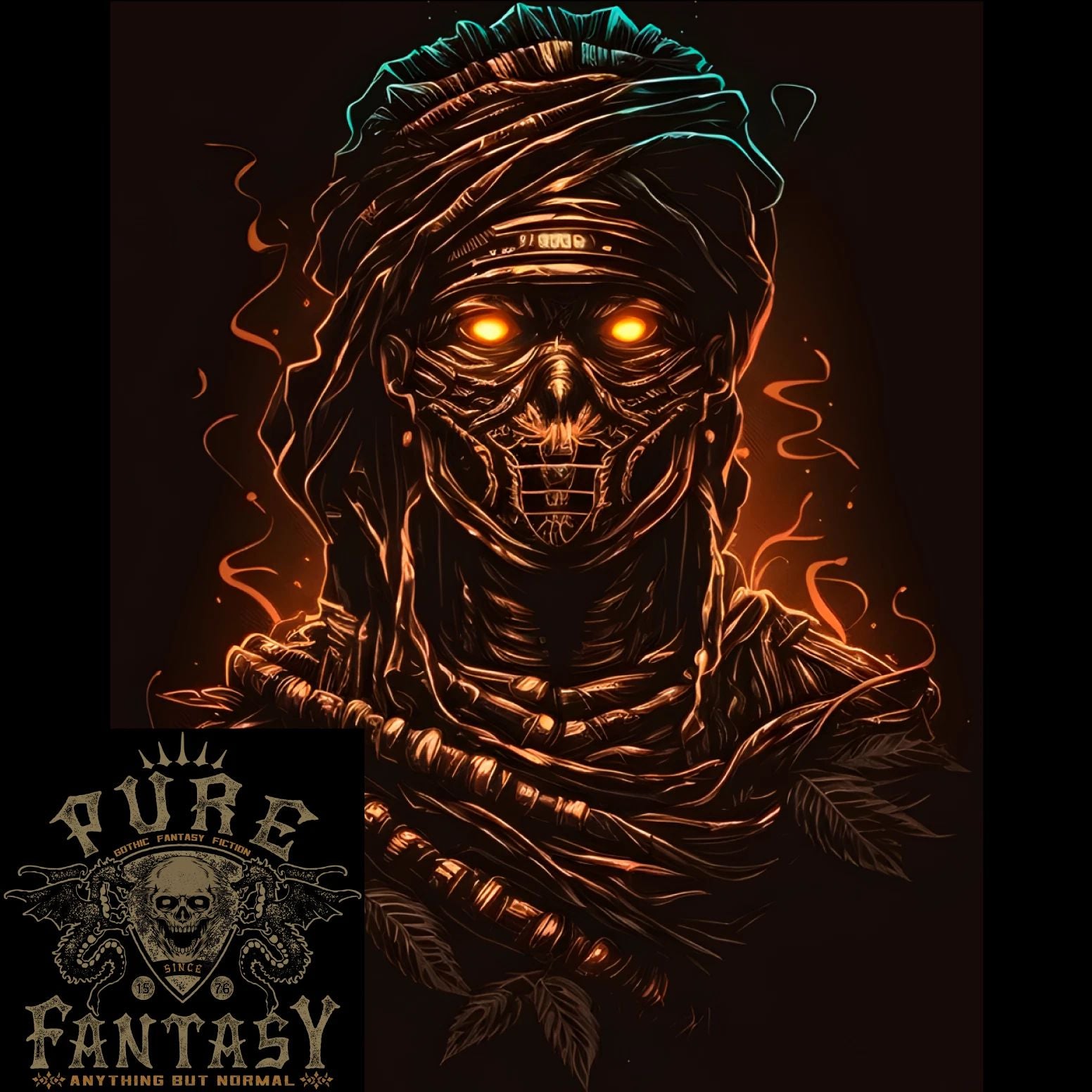 Mystical Mummy Egyptian Demon Fantasy Mens Light Cotton T-Shirt