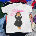 90s Selena Q Aged T-Shirt White L