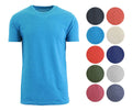 Mens Crew Neck T-Shirts Heathered S/S Fitted Premium Quality Undershirt Gym NWT