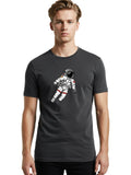 Astronaut-Floating Mens Graphic Tee, 100% Cotton, Casual Summer Wear