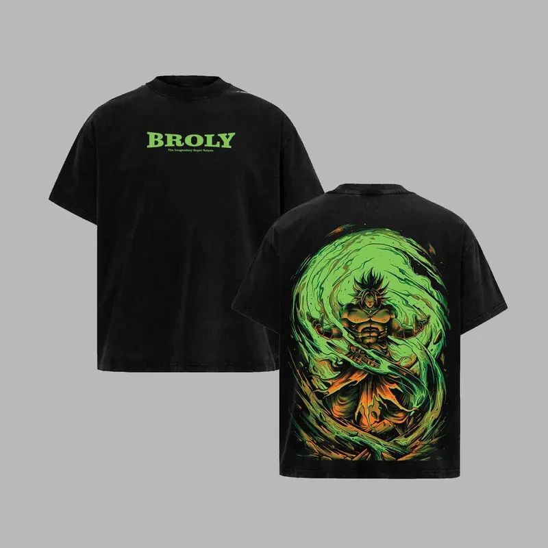Super Broly DBZ Anime Retro Anime Graphic T-Shirt