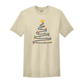 Christmas Light Tree Shirt, Cute Christmas Shirt, Christmas Tree Shirt, Santa Sh