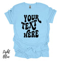 Personalized  Custom T-Shirt w/ Text on Gildan Shirts. Custom Made Tees