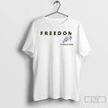 Classic Freedom Charlie Kirk Montana State Signature 2 Sided T Shirts Hoodie Longsleeve