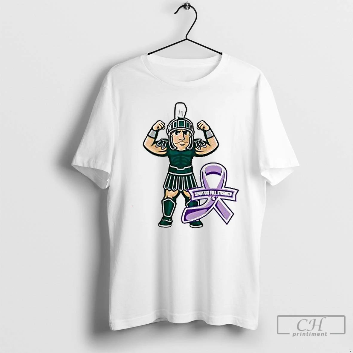 Premium Michigan State Spartans Full Strength Cartoon T Shirts