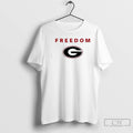 Classic University Of Georgia Campus Freedom Charlie Kirk 2 Sided T Shirts