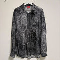 Diesel Long Sleeve Shirt Black/Gray Size 48 New Japan