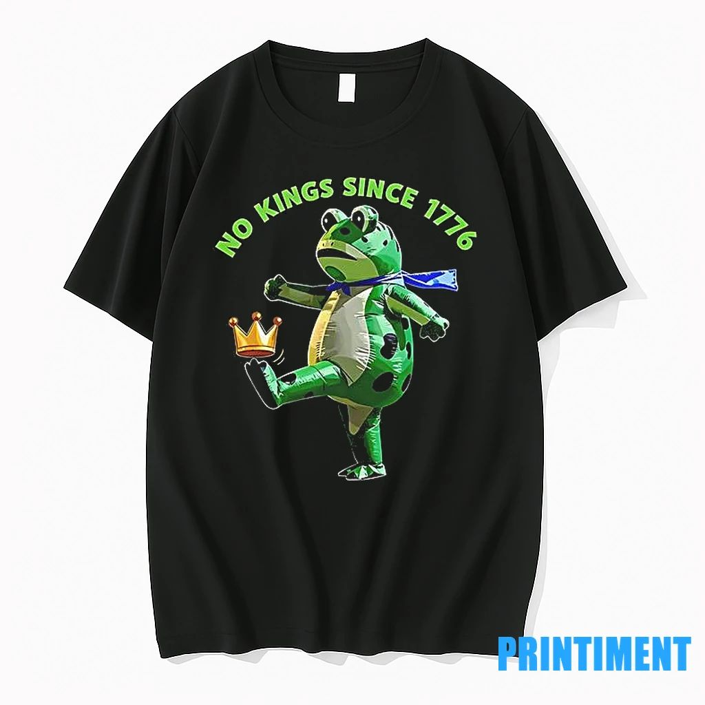 No Kings Since 1776 Portland Frog Protest Resist Tshirts Sweater