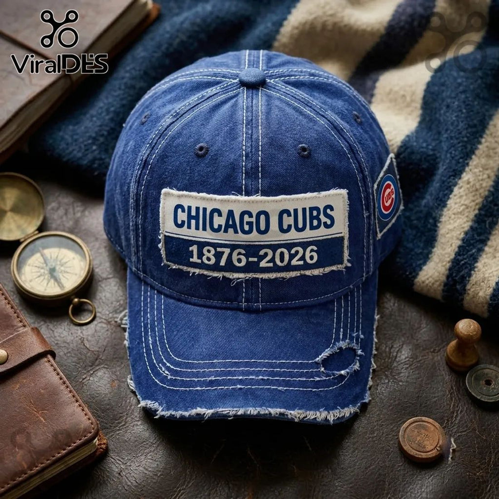 MLB Chicago Cubs 150th Anniversary Distressed Baseball Cap