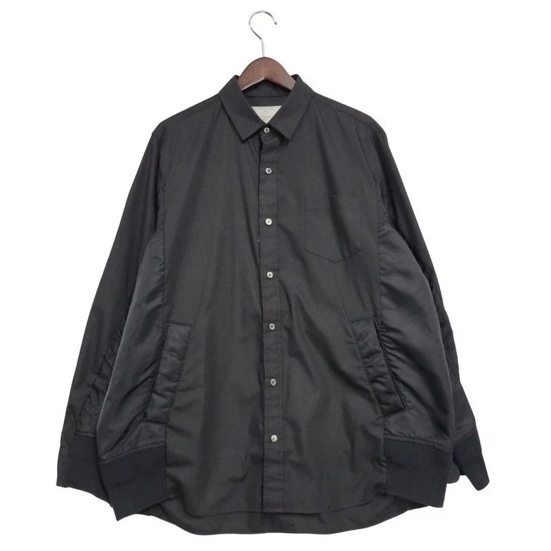 Sacai Men Cotton Poplin Shirt Size 3 Used Stylish Casual