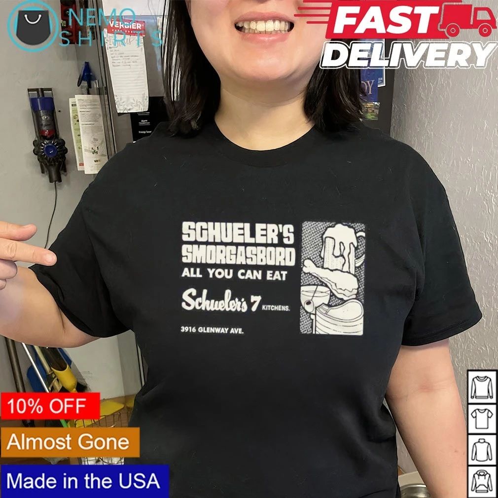 Vintage Schueler’s Smorgasbord All You Can Eat 7 Kitchens Glenway Ave shirt