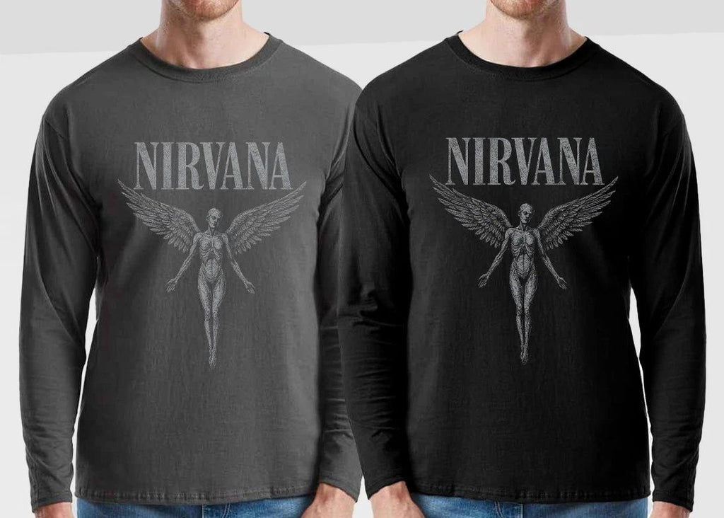 In Utero Angel Rock Band Long sleeve T-Shirt 100% cotton - Rock & Roll Grunge