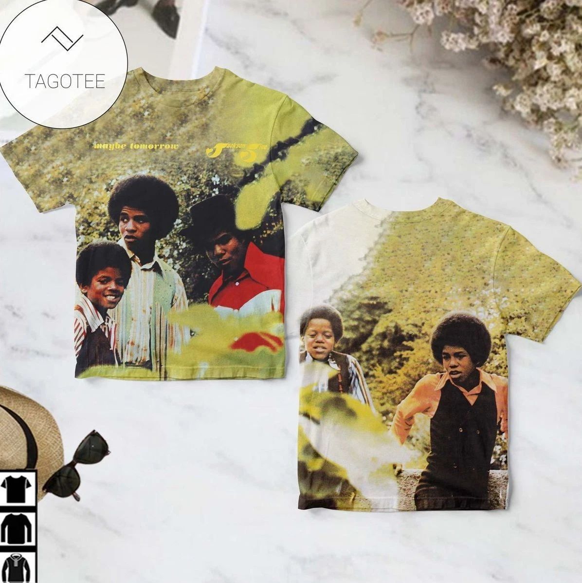 The Jackson 5 Maybe Tomorrow Album Cover AOP T-Shirt Unisex S-5XL