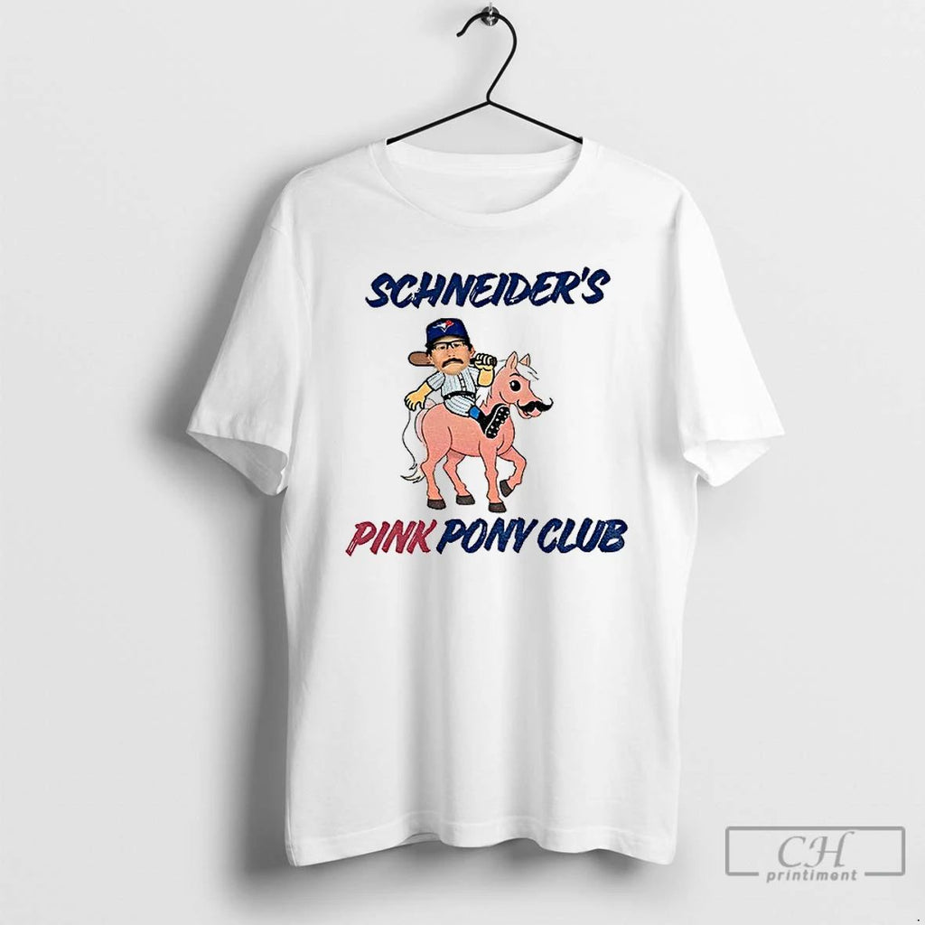 Premium Vtpzzue3 Davis Schneider Toronto Blue Jays Schneiders Pink Pony Club Mlb T Shirts