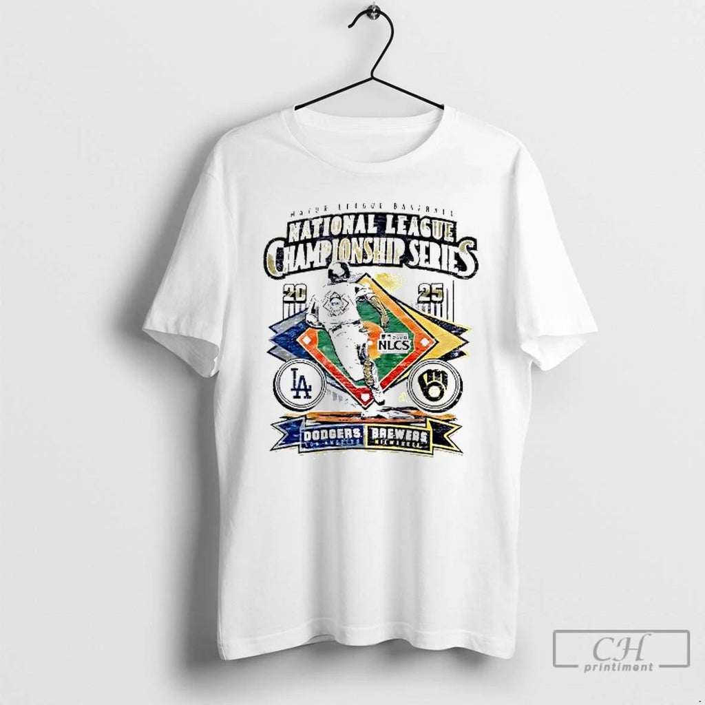 Classic Milwaukee Brewers Vs Los Angeles Dodgers 2025 Nlcs Match Up T Shirts