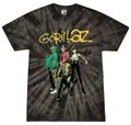 Gorillaz Tie-Dye T-Shirt Electronic Band Music Youth and Adult Size Cotton Tee