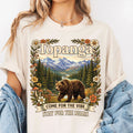 Vintage Bear Family Shirt Canyon Nature Rustic Wildlife Tee