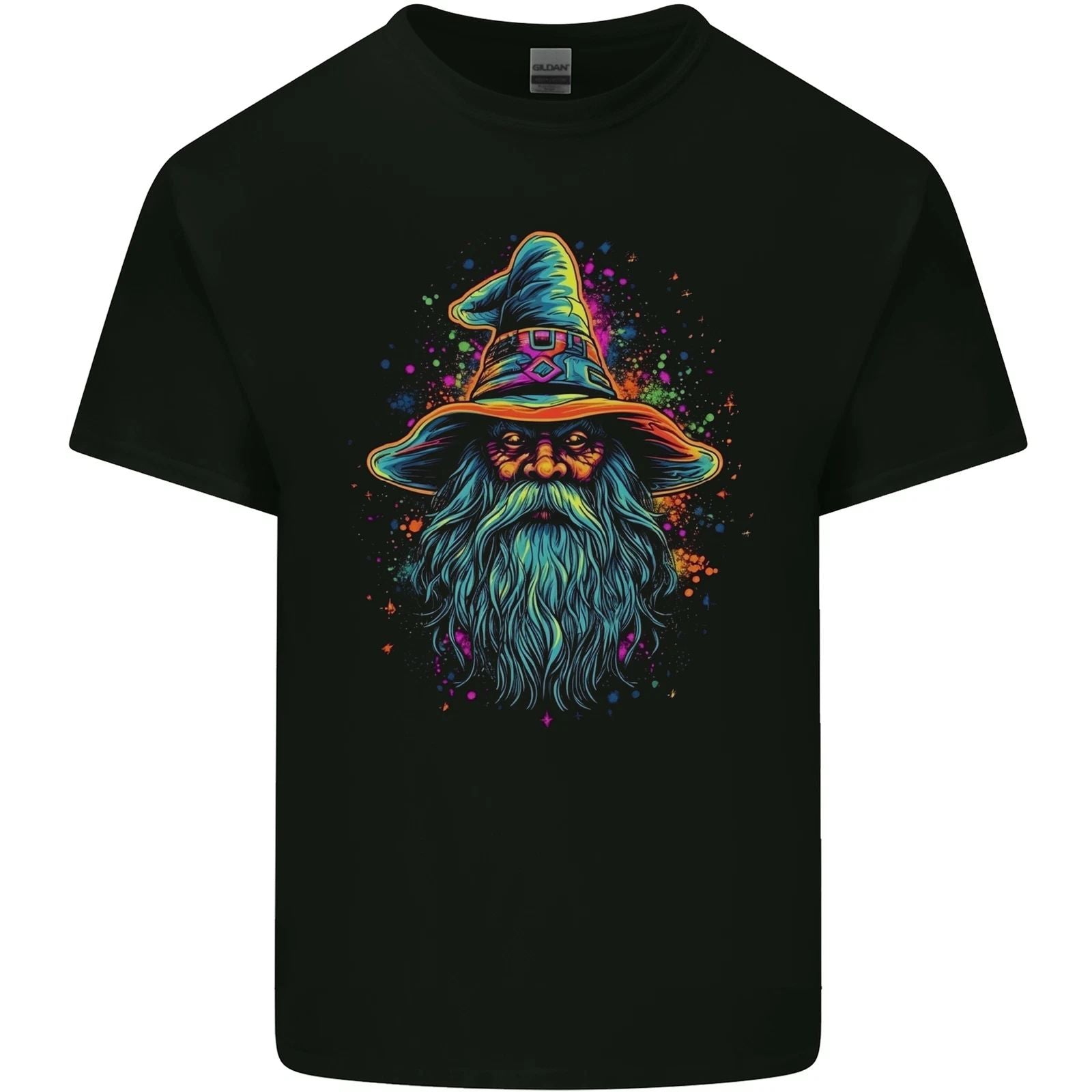 A Trippy Old Fantasy Wizard Mens Light Cotton T-Shirt